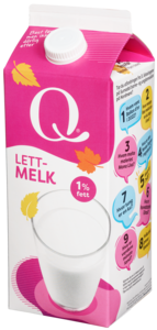 Q LETTMELK 1%