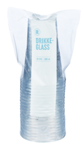 DRIKKEGLASS 300ML
