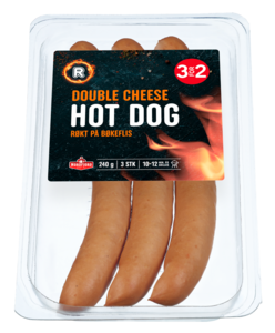 DBL CHEESE PØLSE